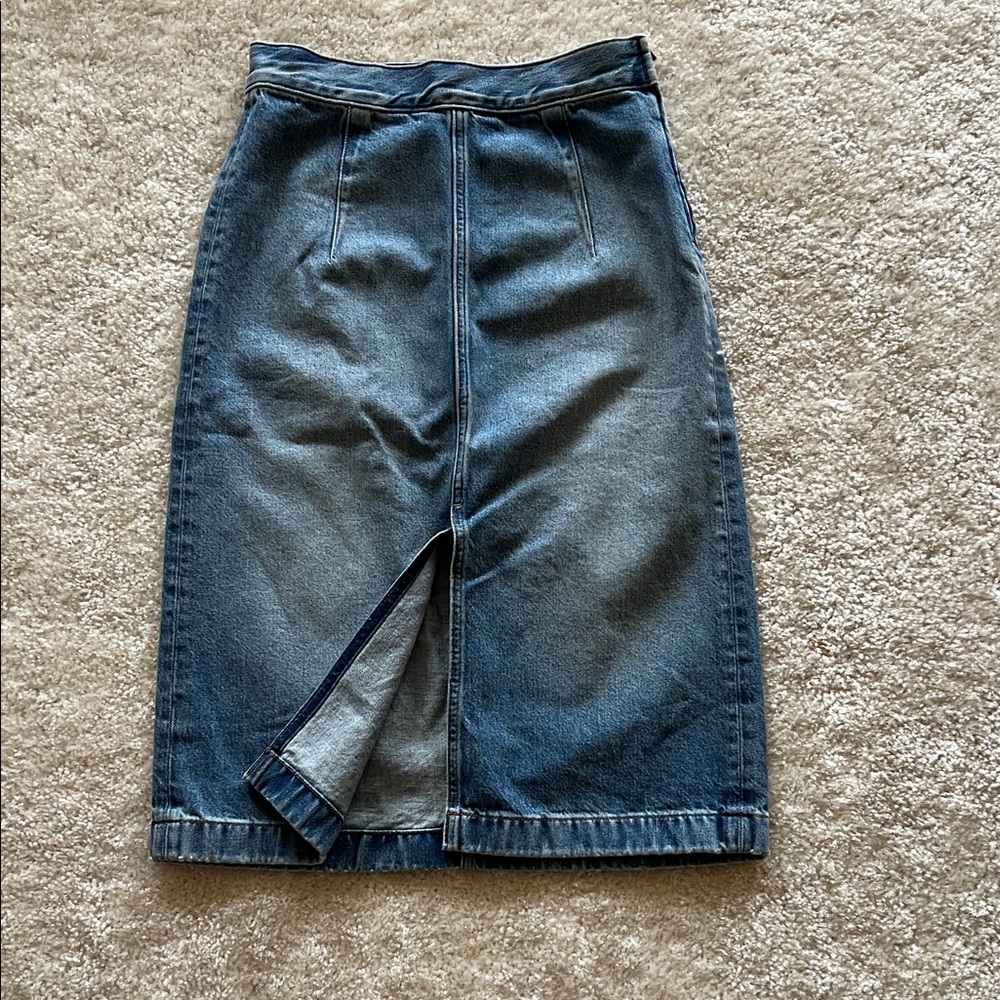 Madewell Denim Midi Skirt